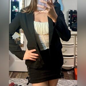 Cute romantic white mesh top